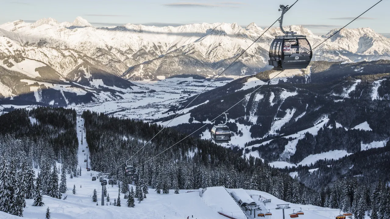 Vilken utsikt! Steinbergbahn © Saalfelden Leogang Touristik - Artisual