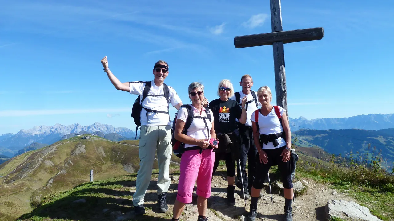 På toppen Hohe Penhab 2.112 m ovanför Hinterglemm © Austria Travel - Rusner