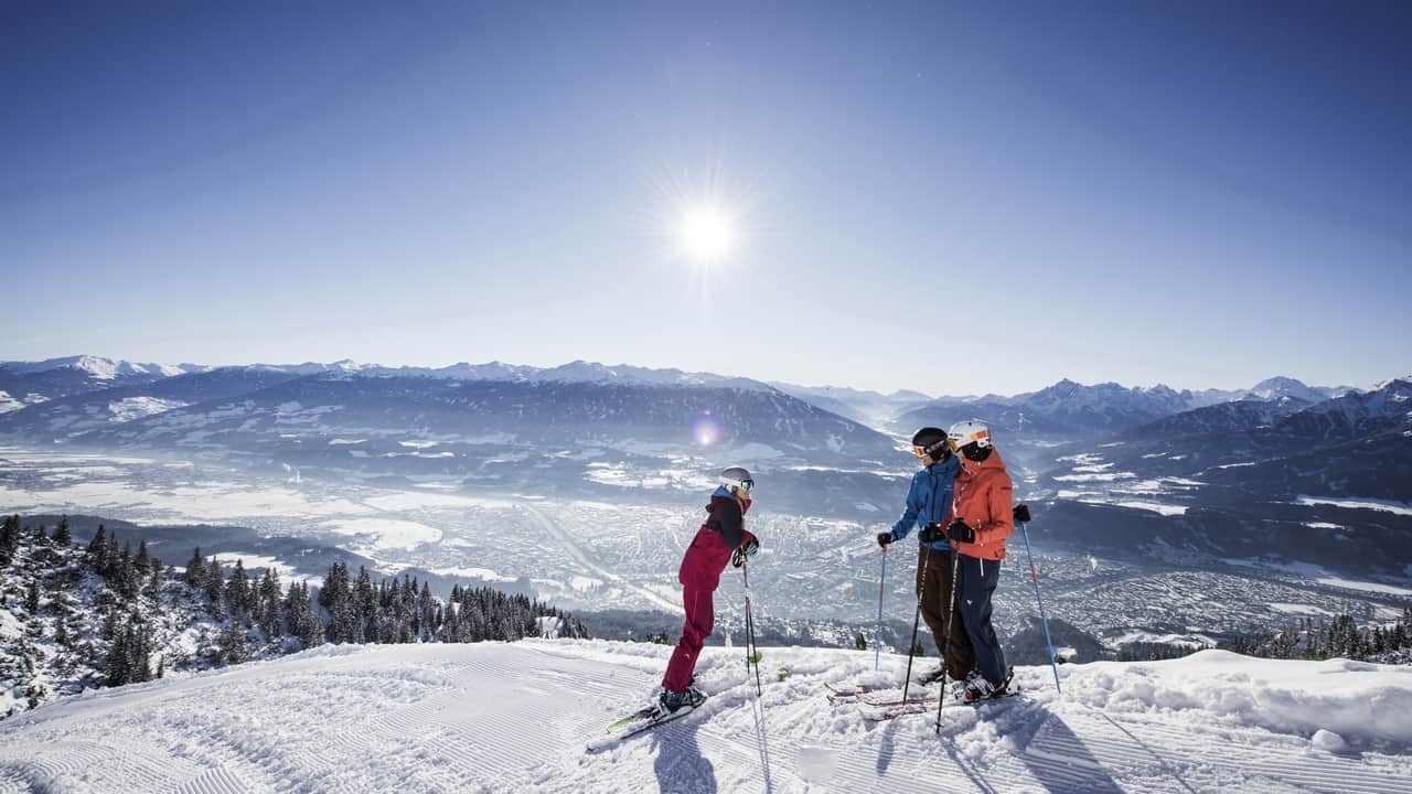 Innsbruck Skifahren auf der Nordkette Semester i Österrike Tirol