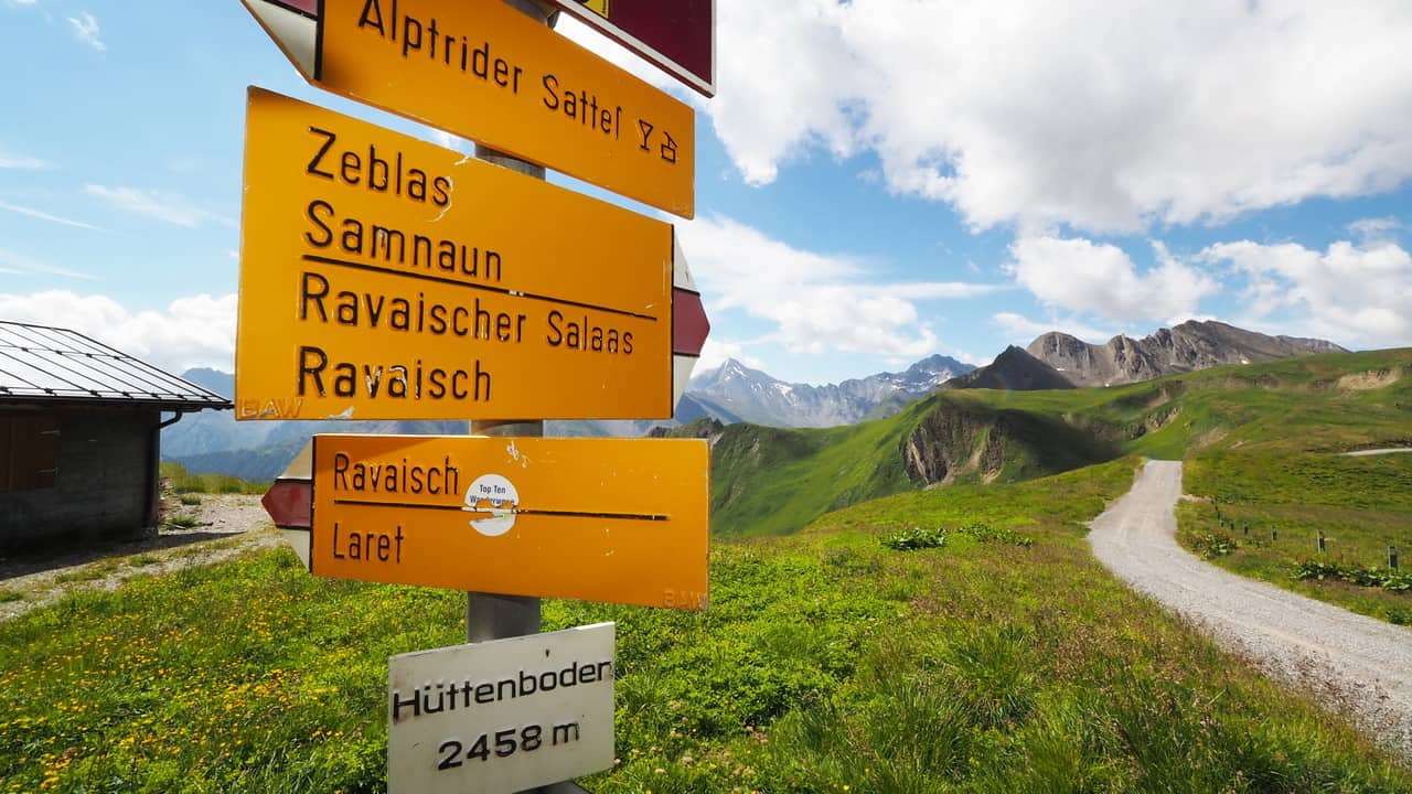 Ischgl Samnaun vandring Semester i Österrike
