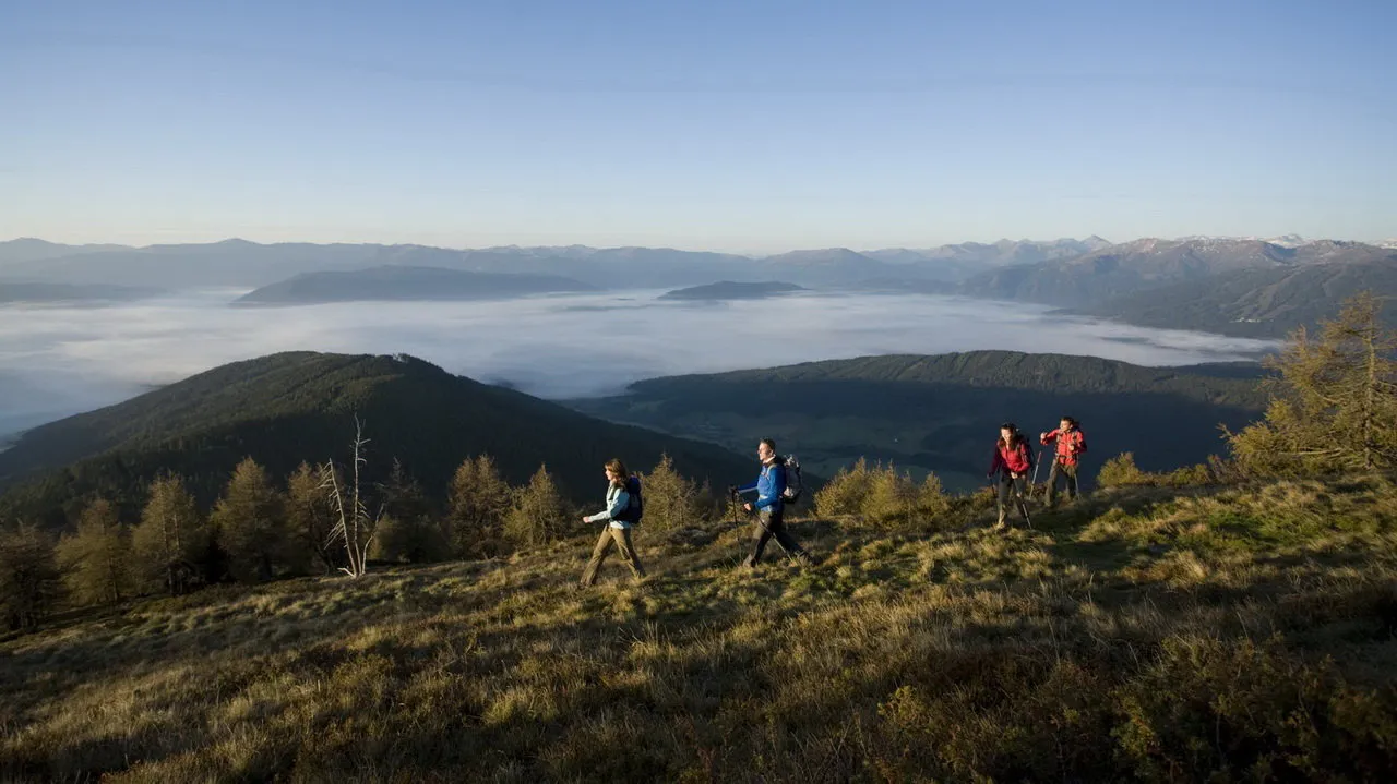 Soluppgångsvandring i Lungau Österrike-Austria Travel