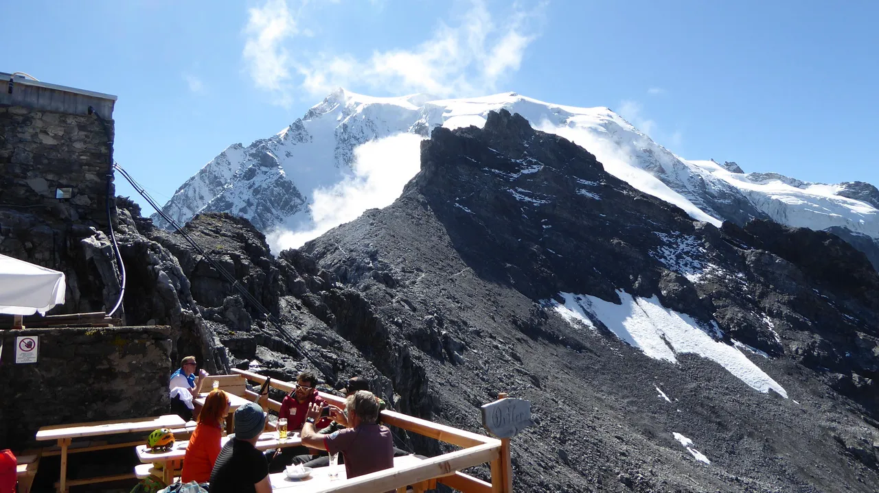 Payerhütte utsikt Ortler Sulden Hotel Paradies