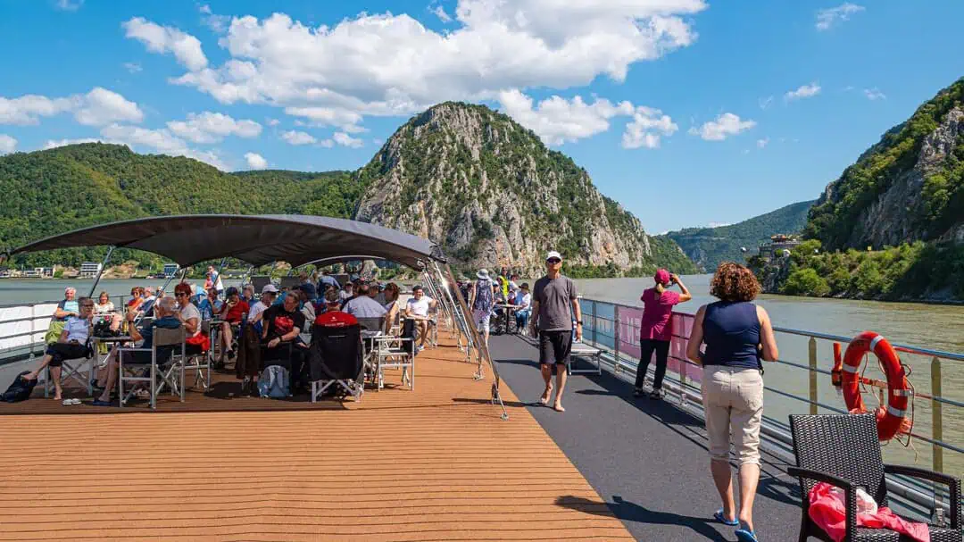 Järnporten i Rumänien på Donau