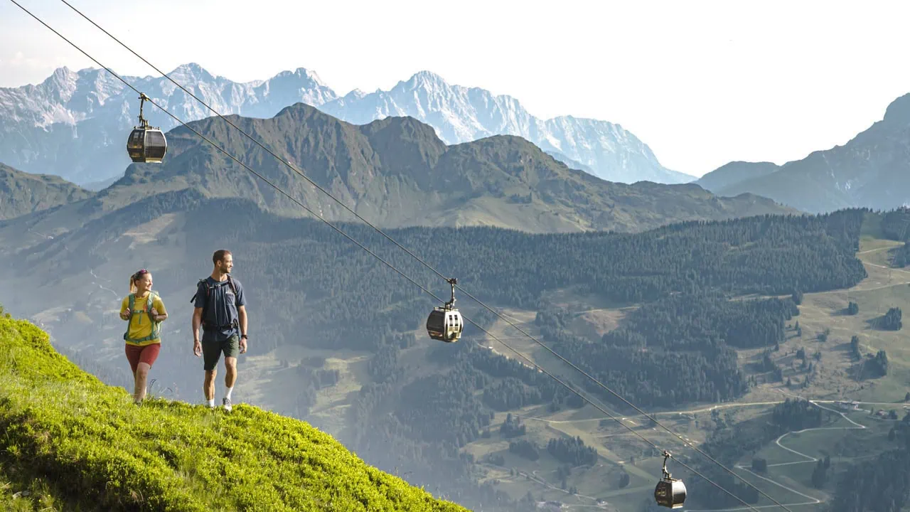På fina stigar i Saalbach Hinterglemm