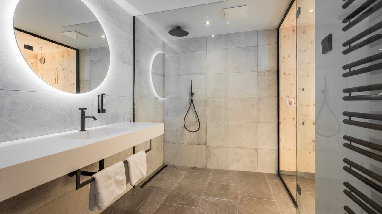 Leutascherhof - Dubbelrum Superior Badrum