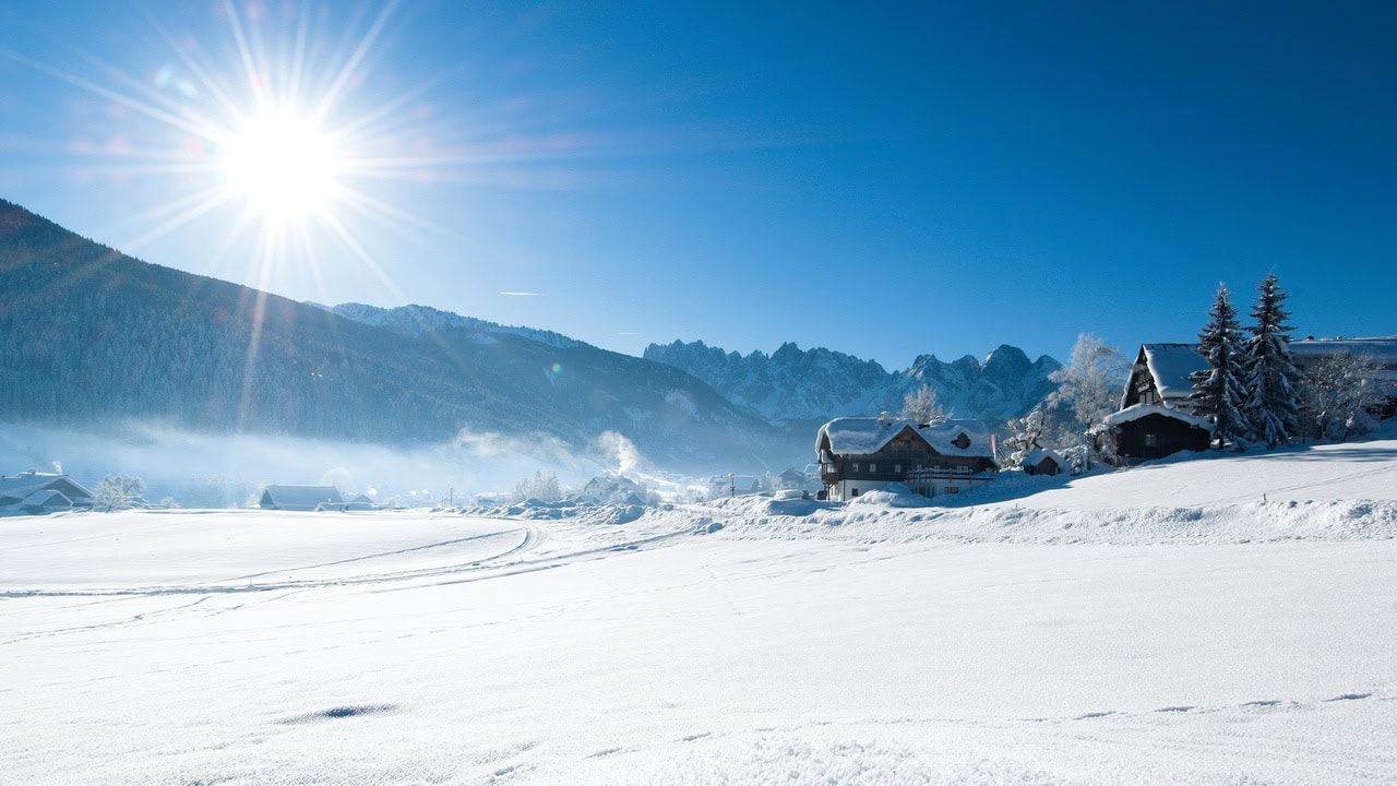 Längdåkning Gosau Österrike Längdskidåkning